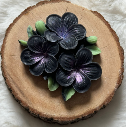 Fondant parfumé "fleurs Orchidée Noire"