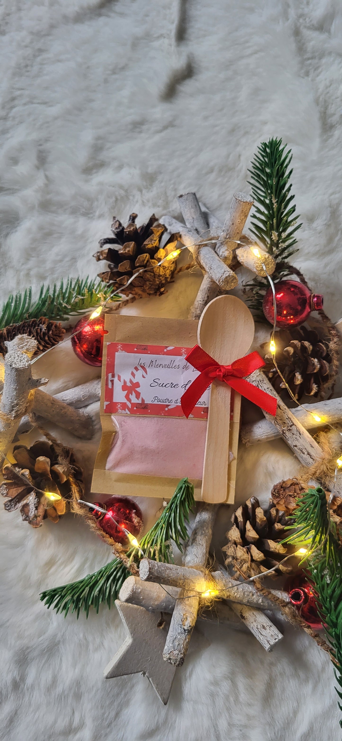 Poudre d'aspirateur "Sucre d'orge" Edition de noël