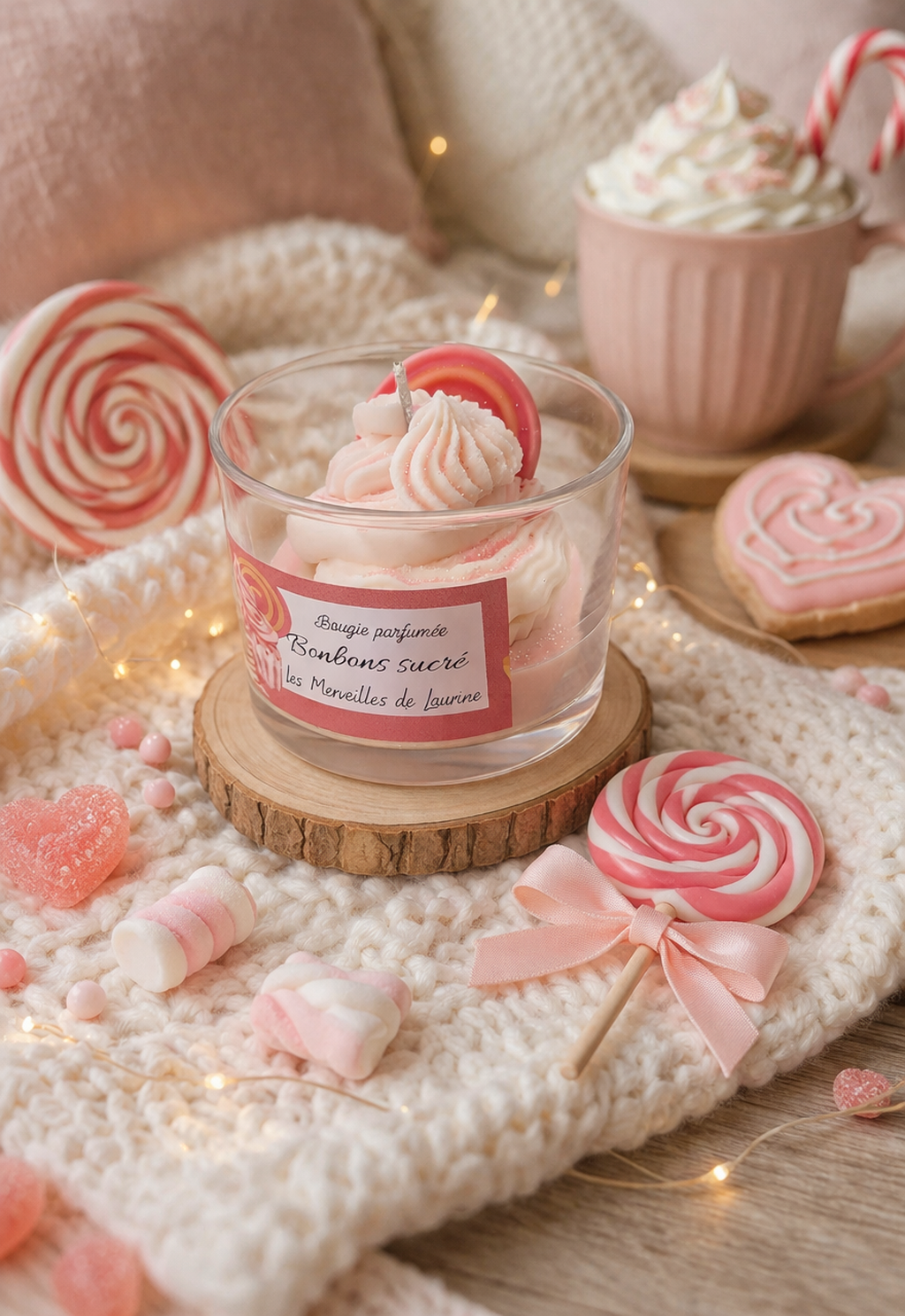 Bougie " Bonbons sucrés "