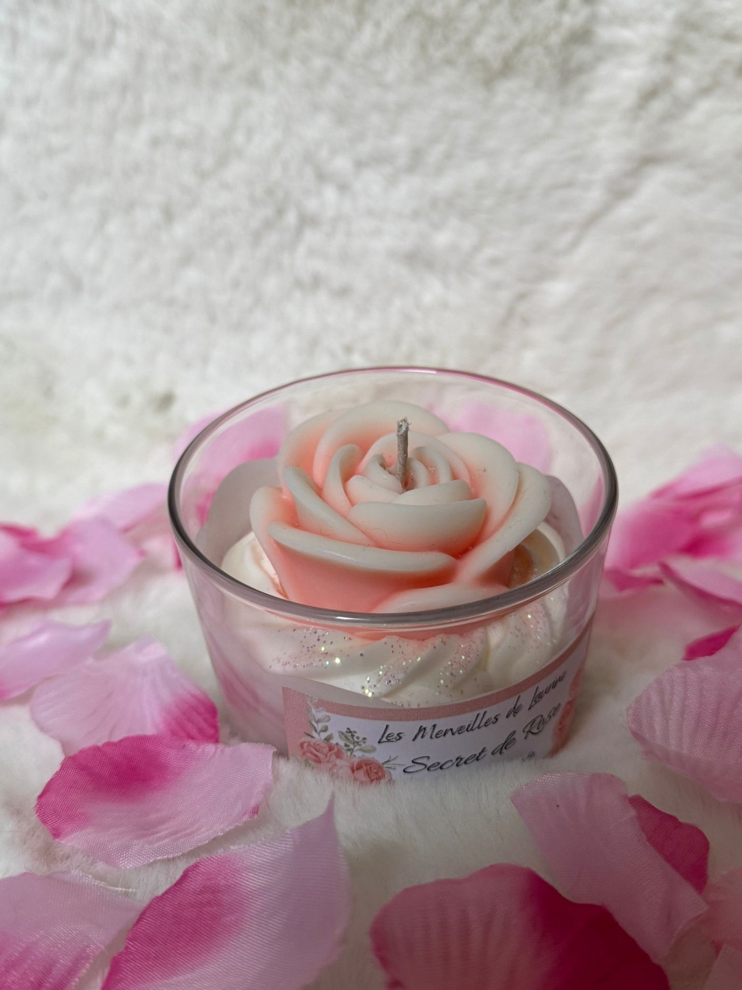 Bougie "Secret de rose"