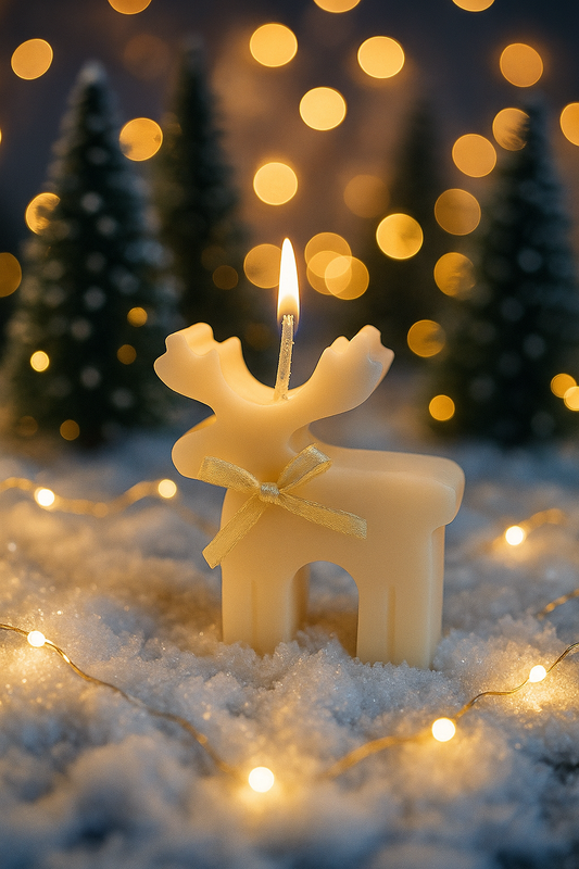 Bougie "Petit Renne du père Noël"