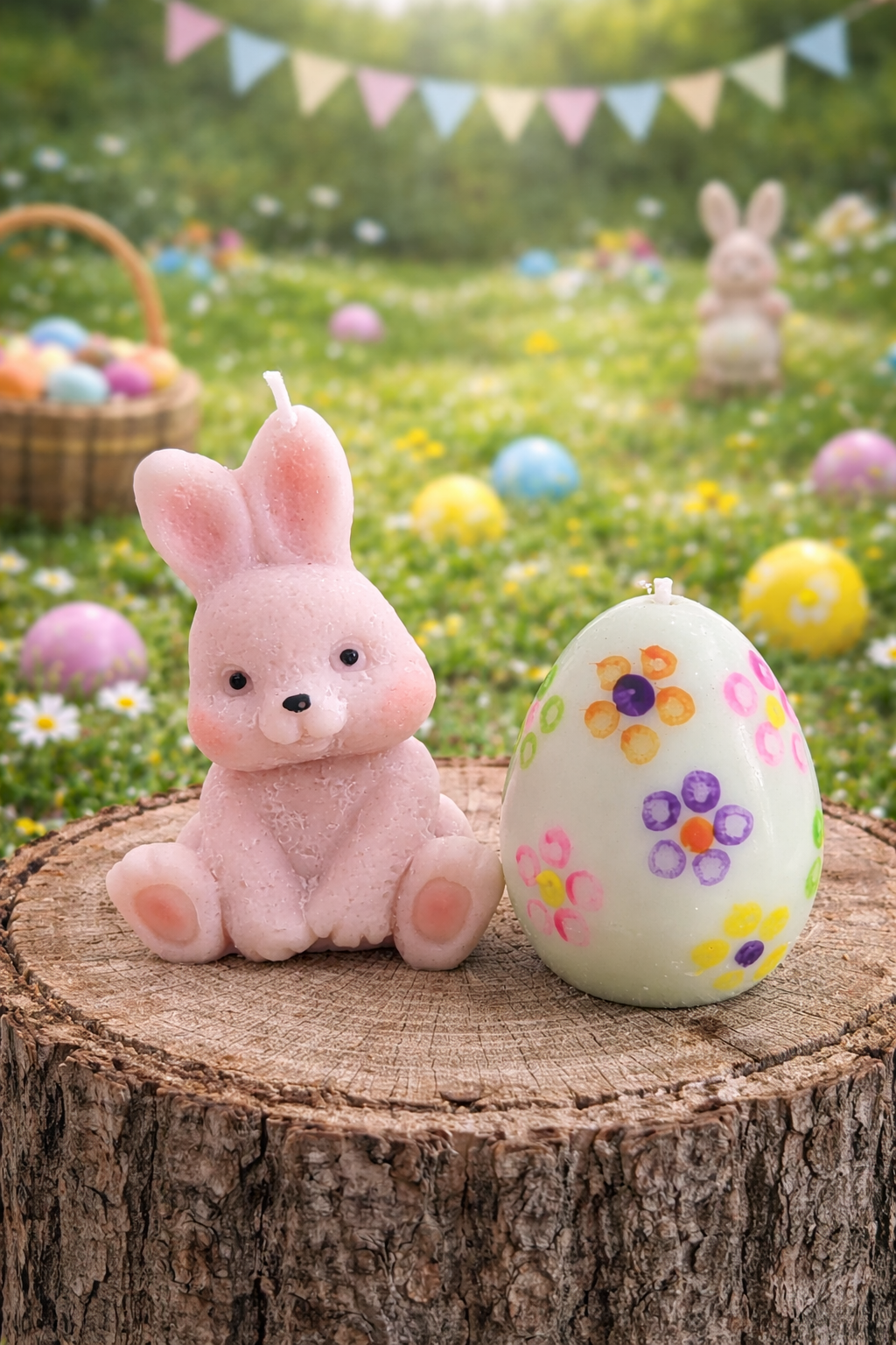 Bougie " Coffret Mr.lapin de Pâques "