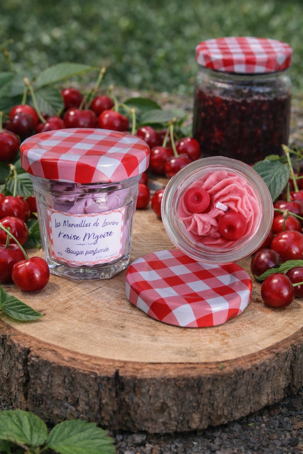Coffret bougies parfumées " Les bonnes confitures "