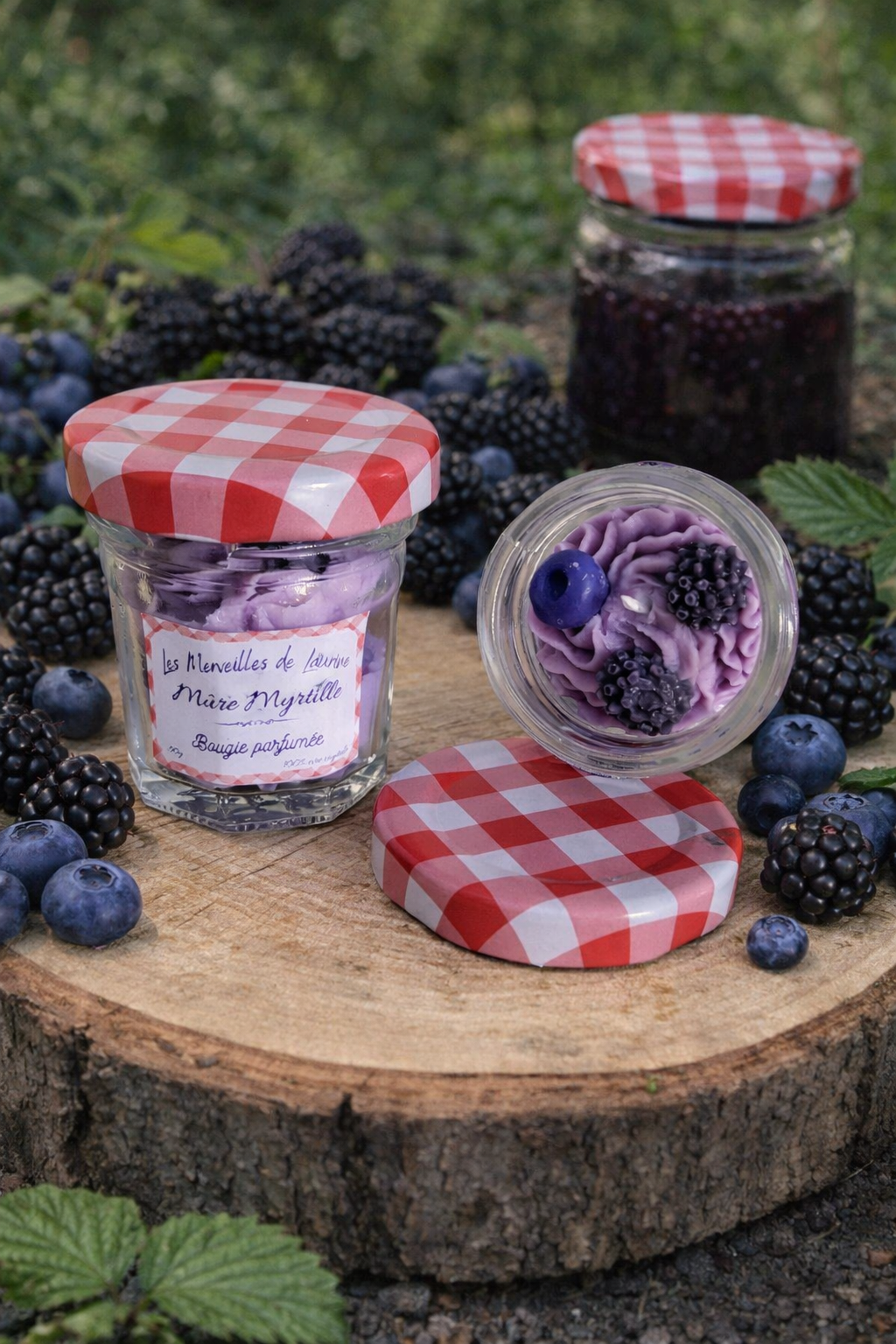 Coffret bougies parfumées " Les bonnes confitures "