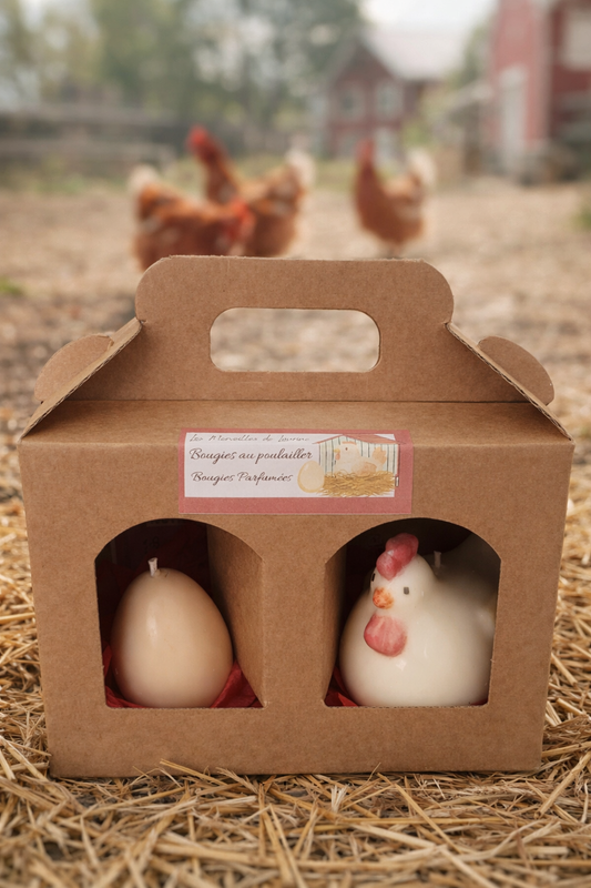 Bougie " Au poulailler "
