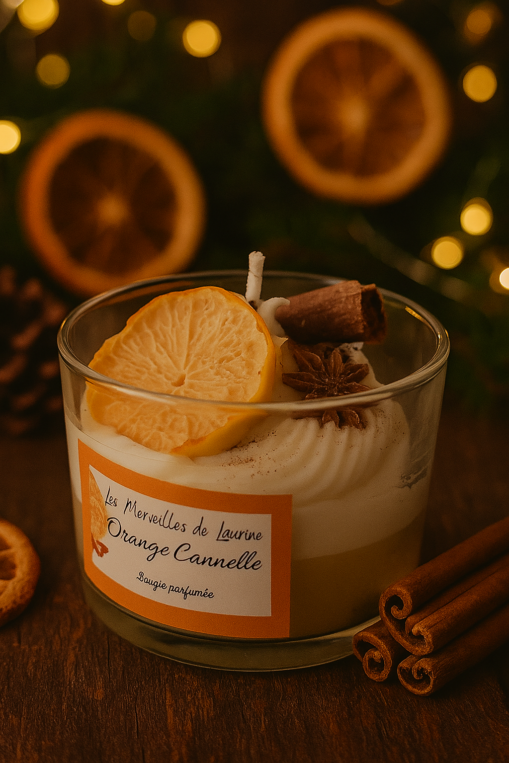 Bougie "Orange cannelle"