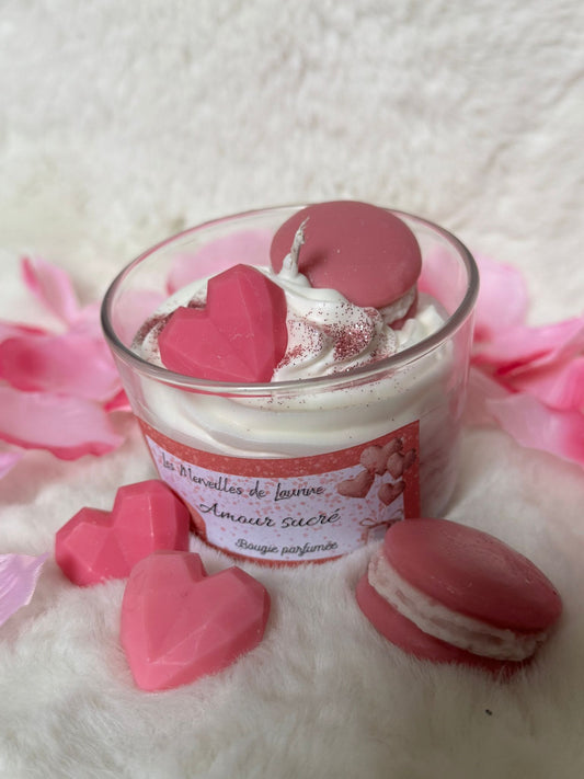 Bougie "Amour sucré"