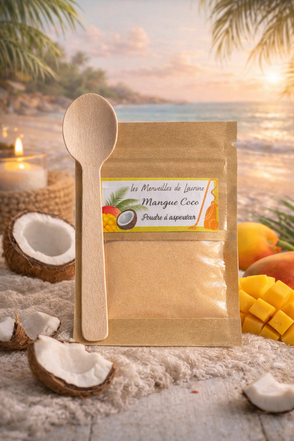Poudre d'aspiteur "Mangue coco"